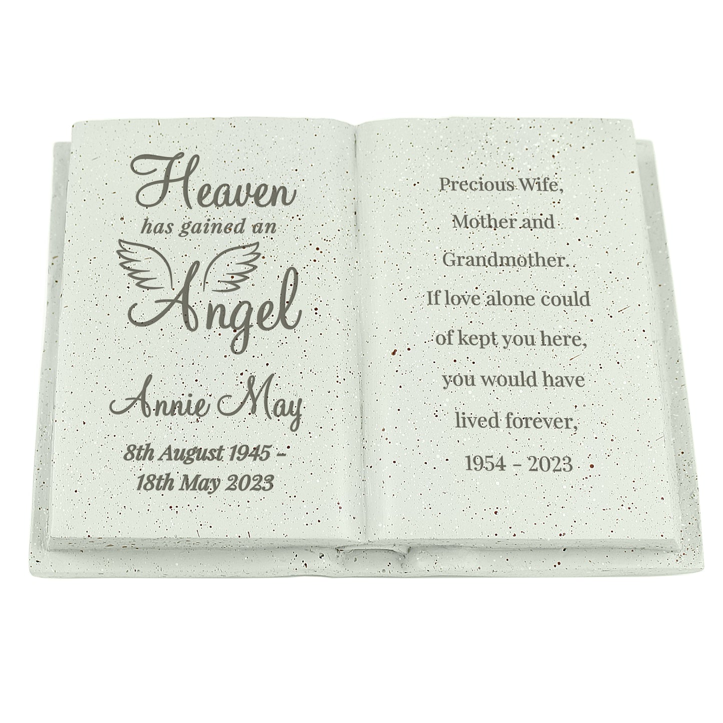 Personalised Angel Memorial Book - image 5