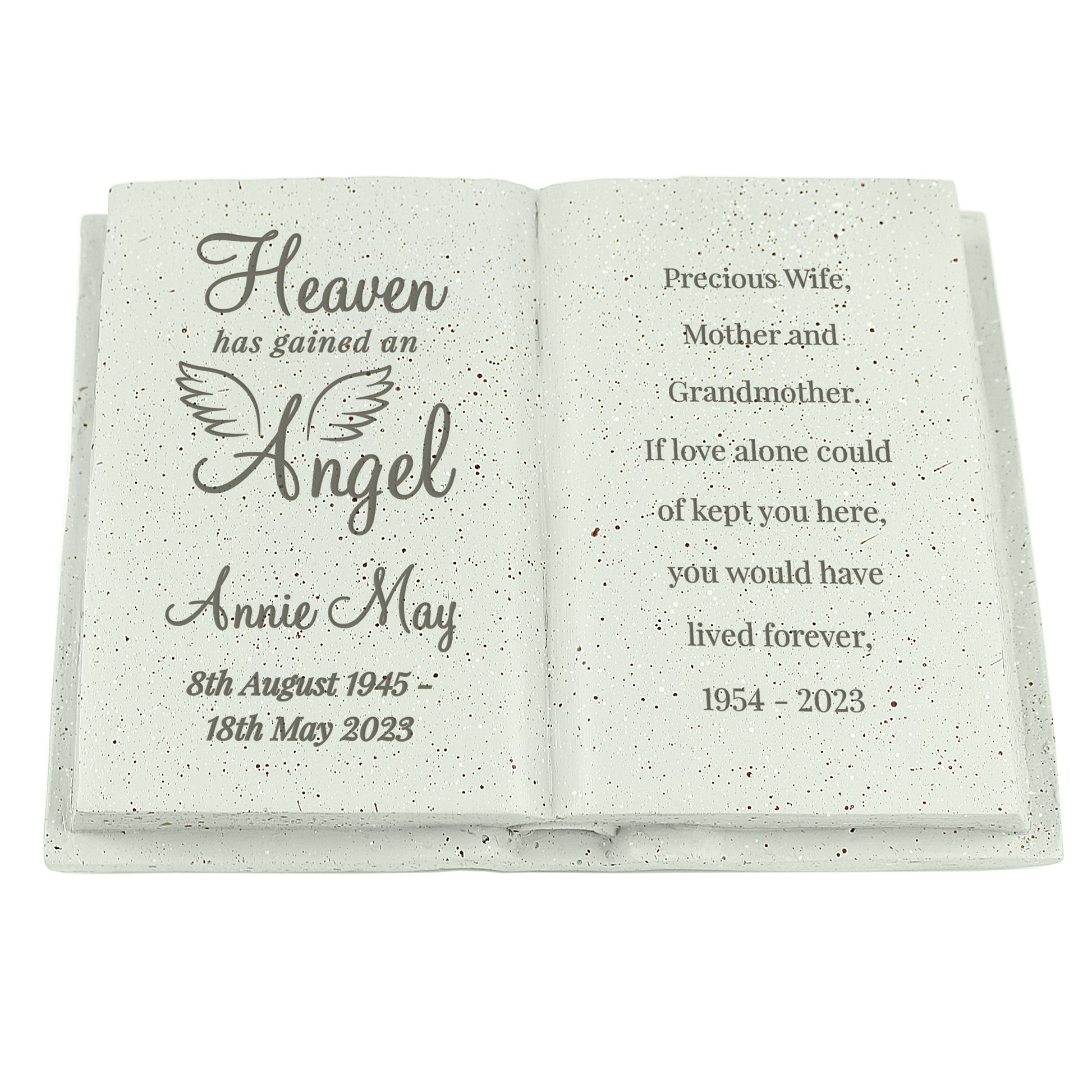 Personalised Angel Memorial Book - image 5