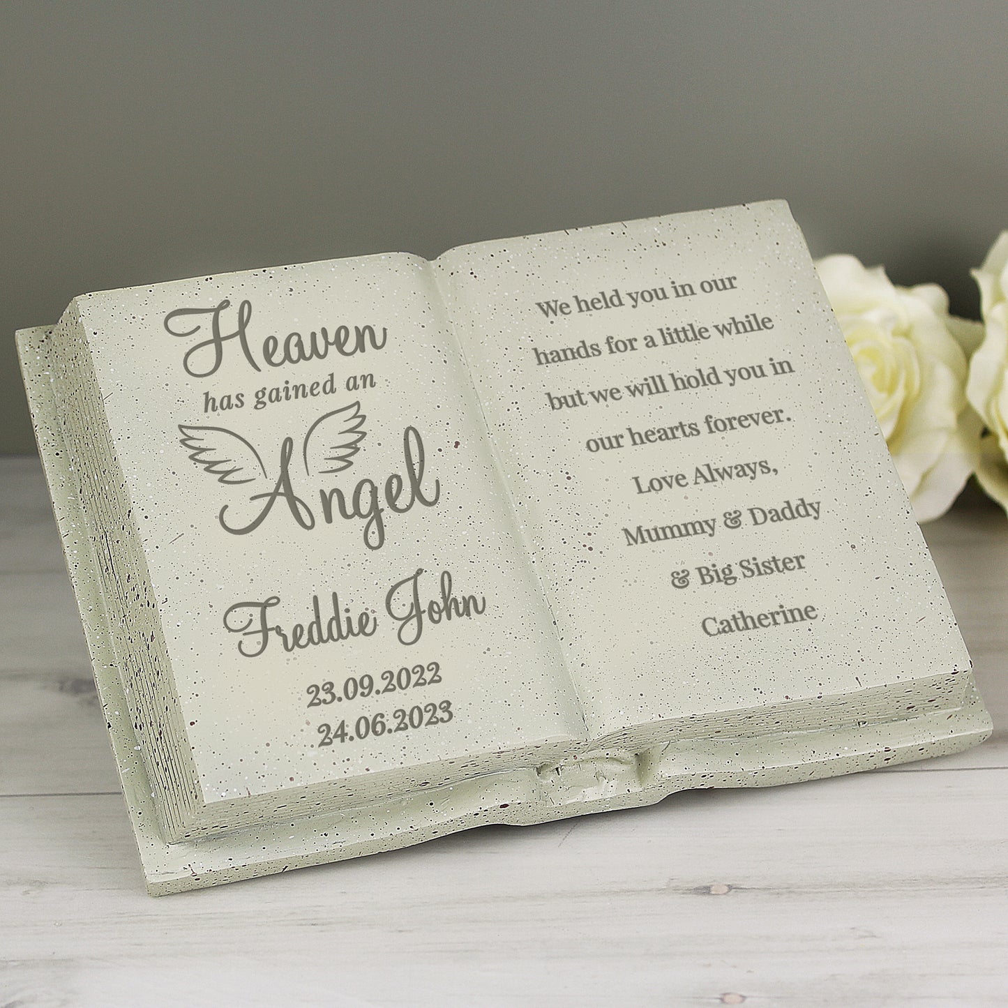 Personalised Angel Memorial Book - image 7