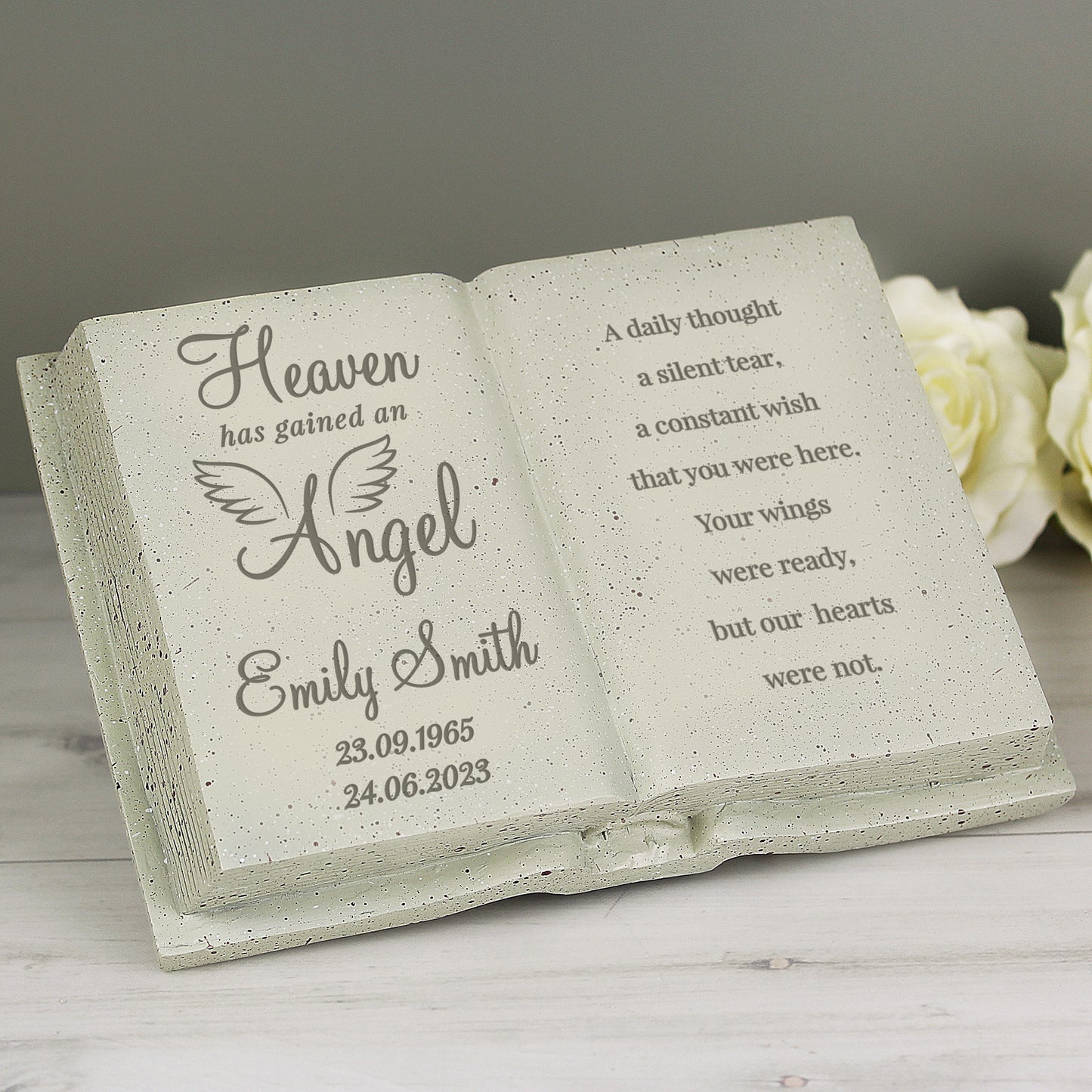 Personalised Angel Memorial Book - image 8