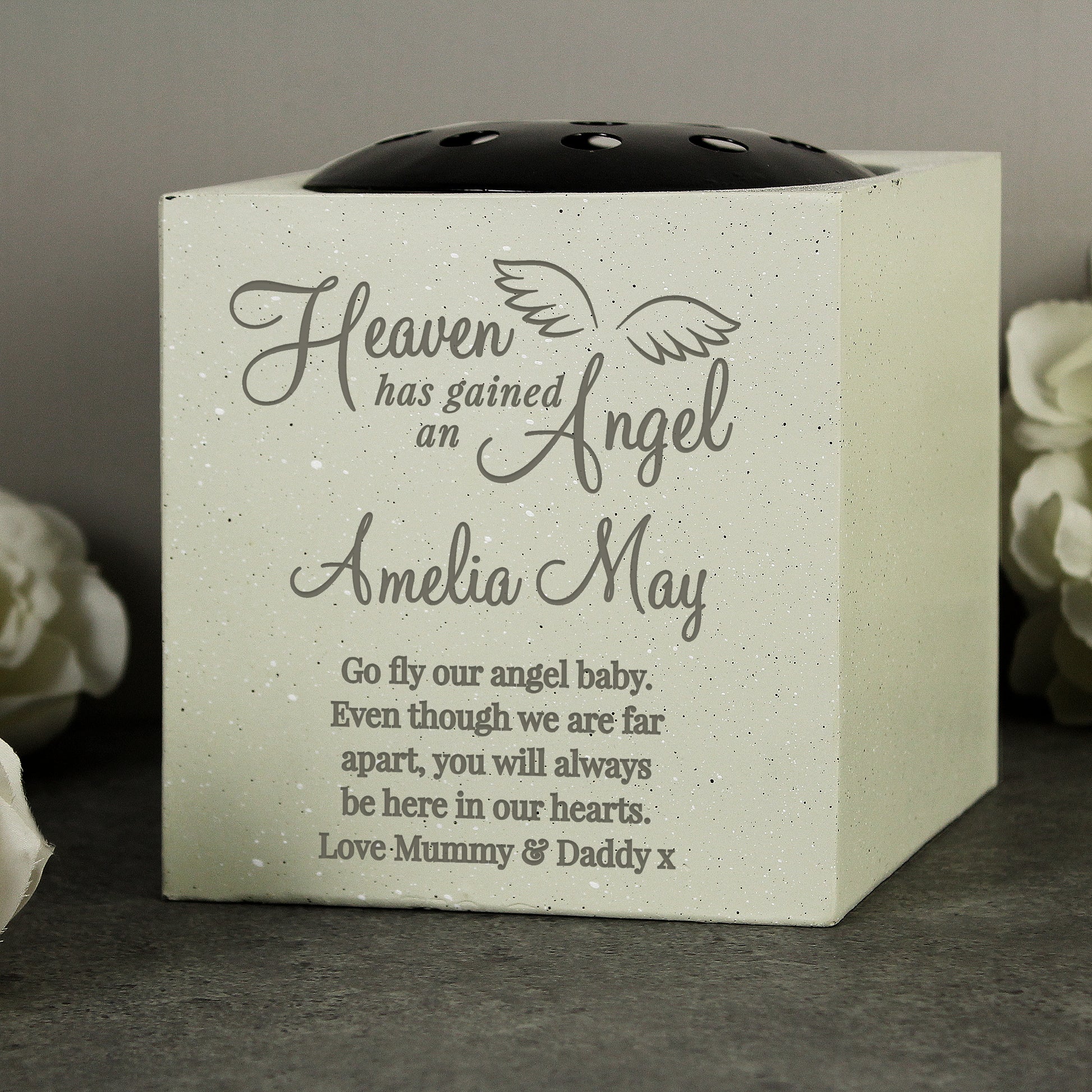 Personalised Angel Memorial Vase - image 4
