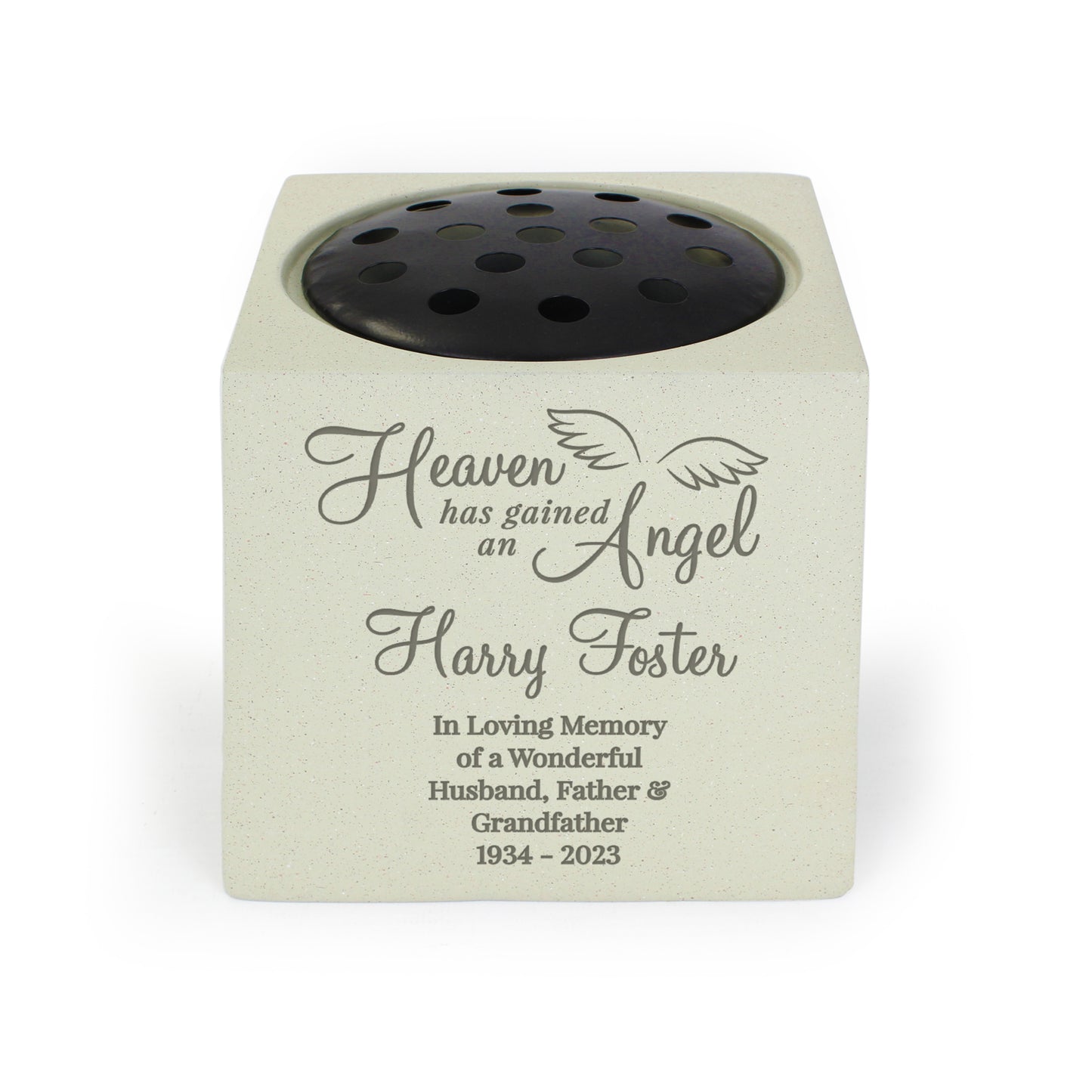 Personalised Angel Memorial Vase - image 5
