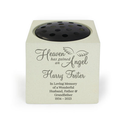 Personalised Angel Memorial Vase - image 5