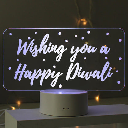 Personalised Polka-dot Message LED Colour Changing Night Light - image 2