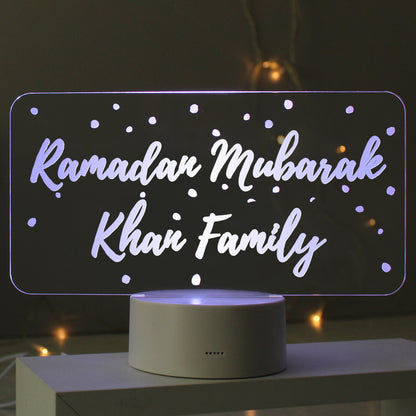 Personalised Polka-dot Message LED Colour Changing Night Light - image 4