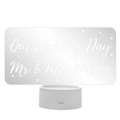 Personalised Polka-dot Message LED Colour Changing Night Light - image 5