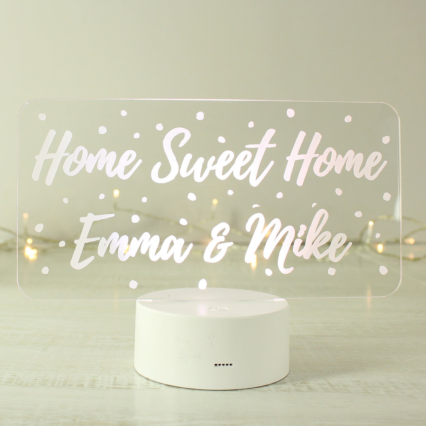 Personalised Polka-dot Message LED Colour Changing Night Light - image 6