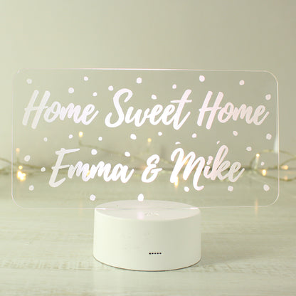 Personalised Polka-dot Message LED Colour Changing Night Light - image 6