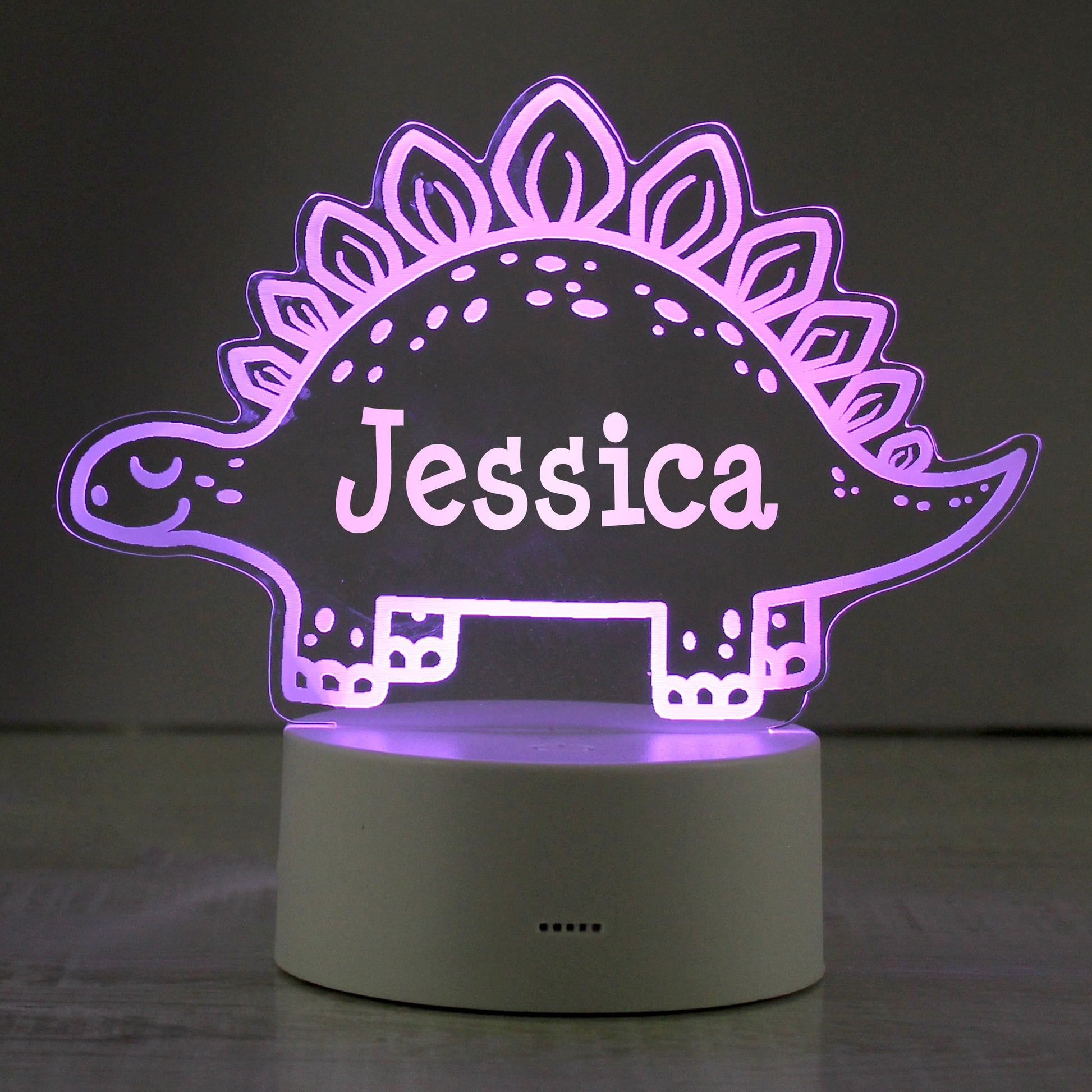 Personalised Dinosaur LED Colour Changing Night Light - image 4