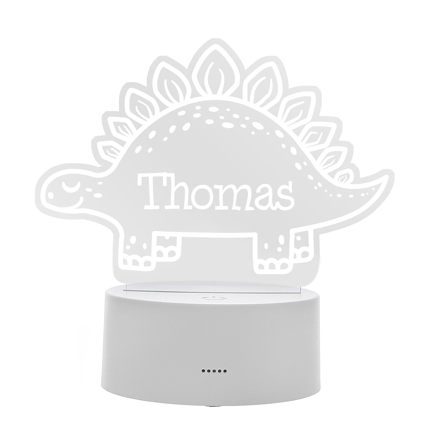 Personalised Dinosaur LED Colour Changing Night Light - image 5