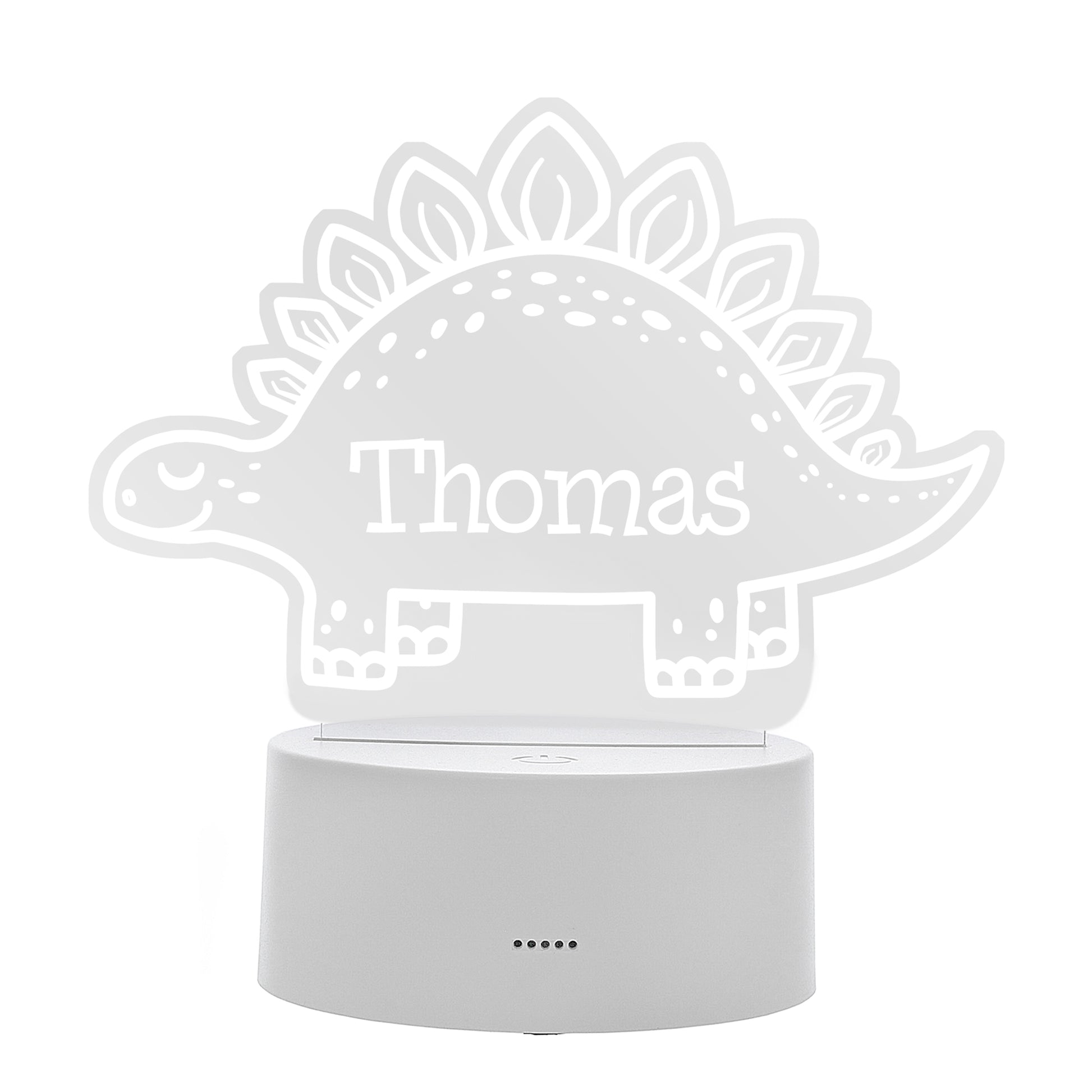 Personalised Dinosaur LED Colour Changing Night Light - image 5