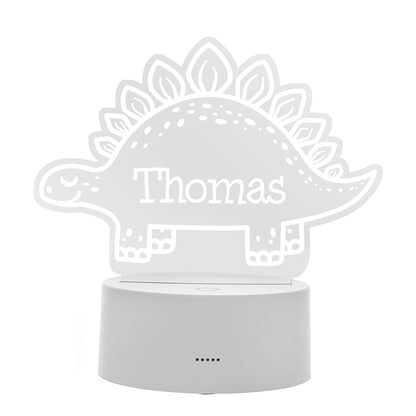 Personalised Dinosaur LED Colour Changing Night Light - image 5