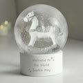 Personalised Free Text Rocking Horse Glitter Snow Globe from Heartfelt Gifts