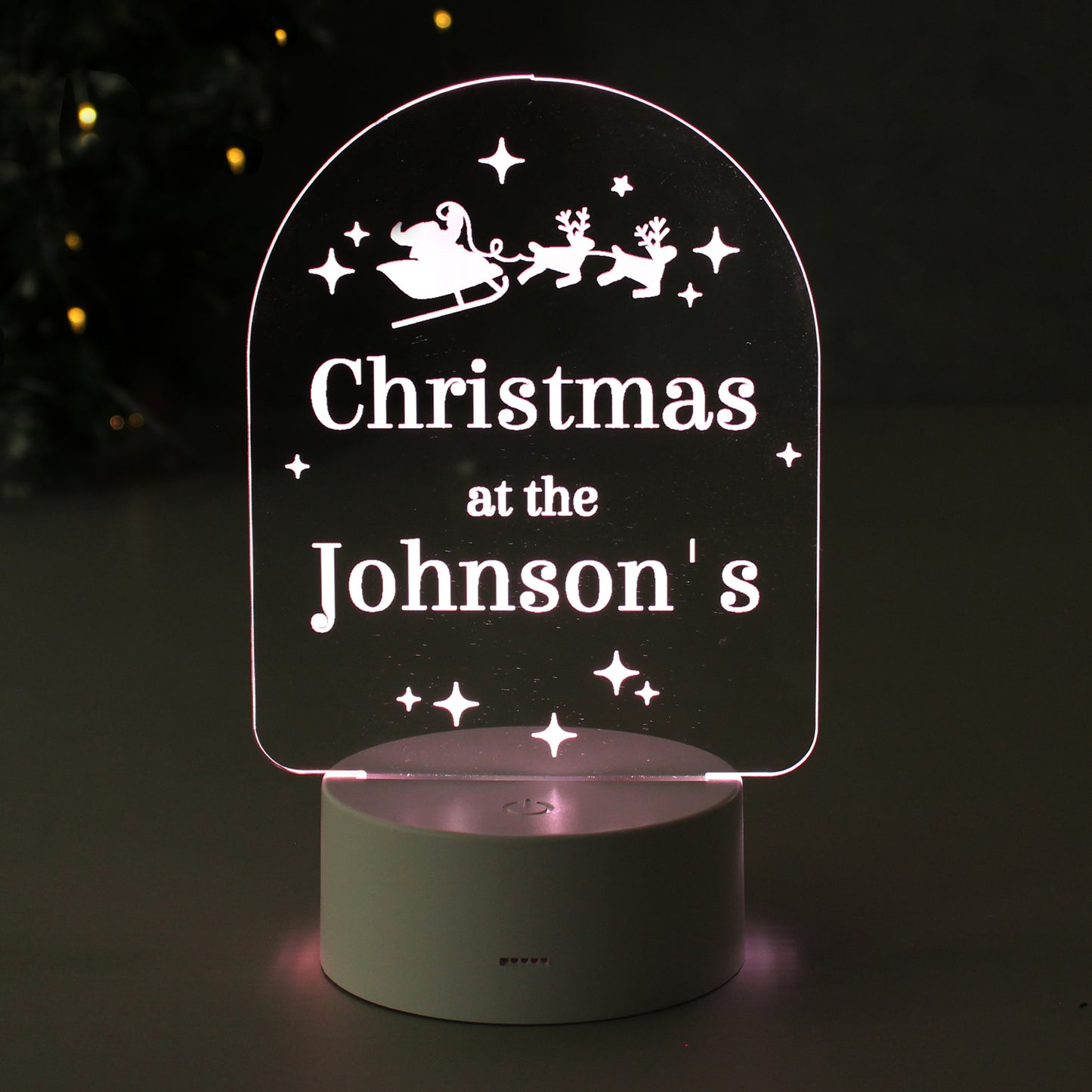 Personalised Free Text Christmas LED Light from Heartfelt Gifts