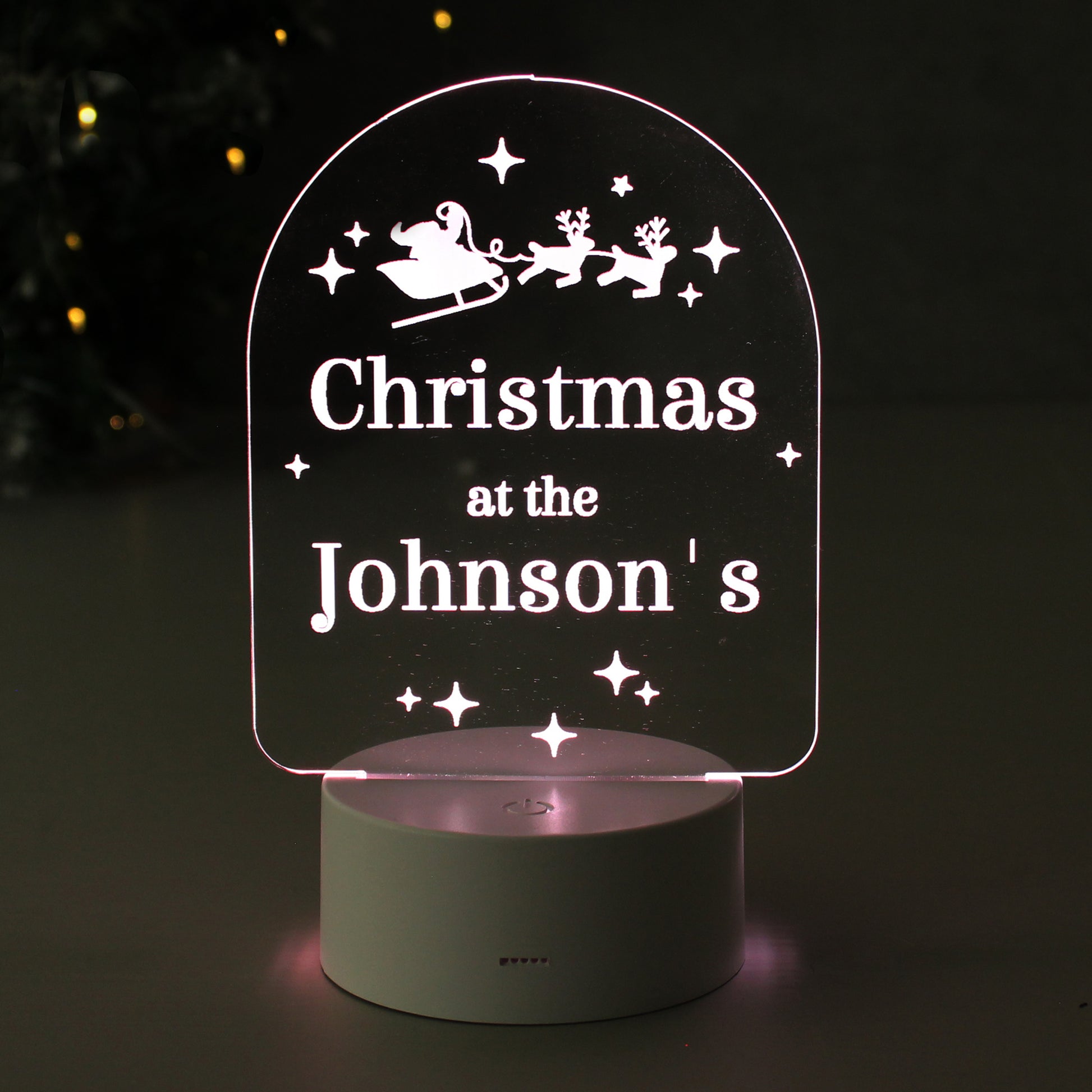 Personalised Free Text Christmas LED Light from Heartfelt Gifts