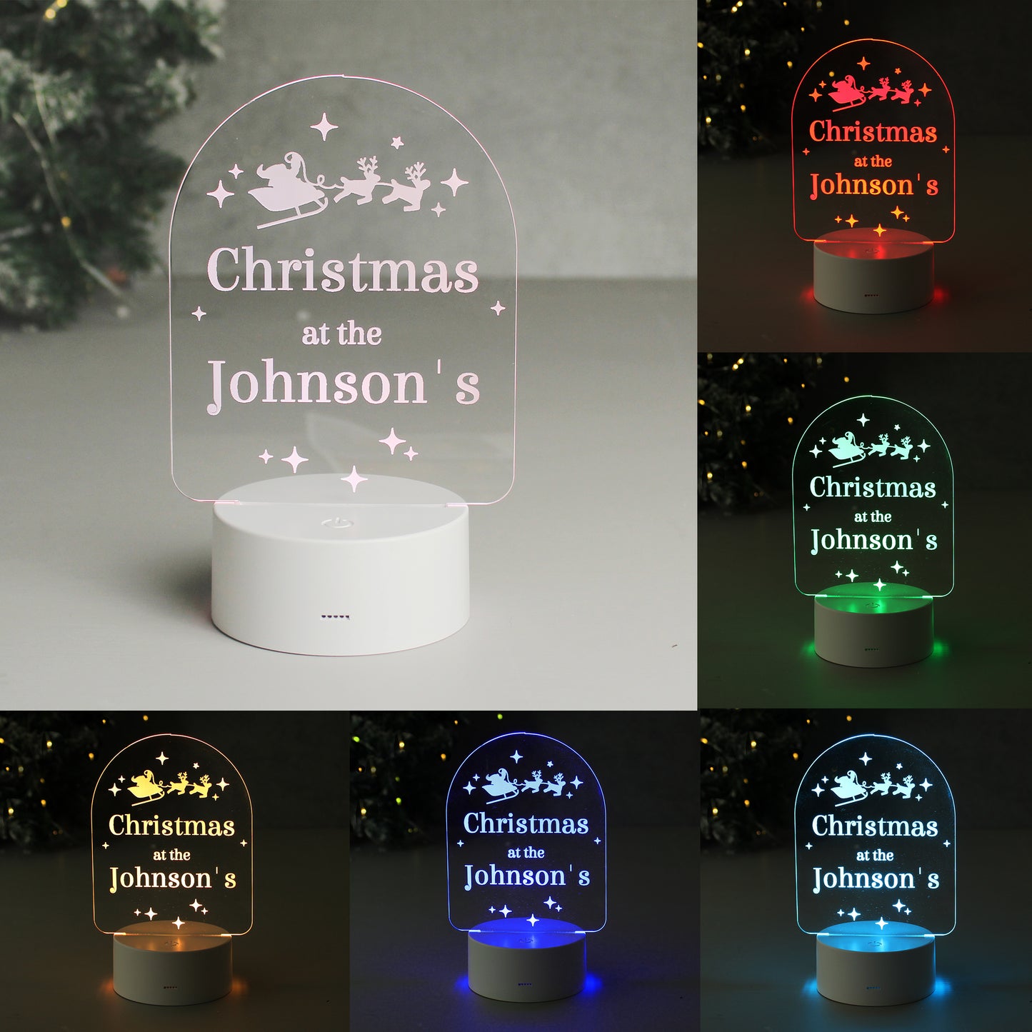 Personalised Free Text Christmas LED Light - image 3