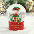 Personalised Message Elf Glitter Snow Globe from Heartfelt Gifts