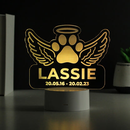 Personalised Pet Memorial Colour Changing LED Light - image 3