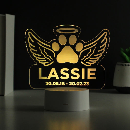 Personalised Pet Memorial Colour Changing LED Light - image 3