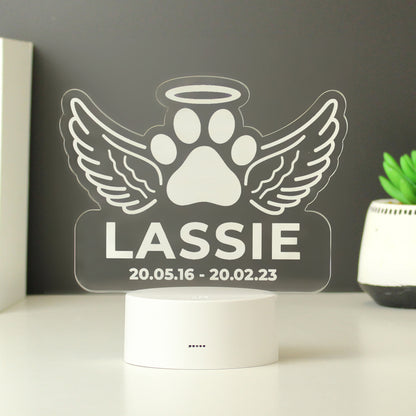 Personalised Pet Memorial Colour Changing LED Light - image 5