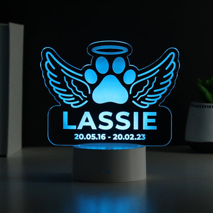 Personalised Pet Memorial Colour Changing LED Light - image 6
