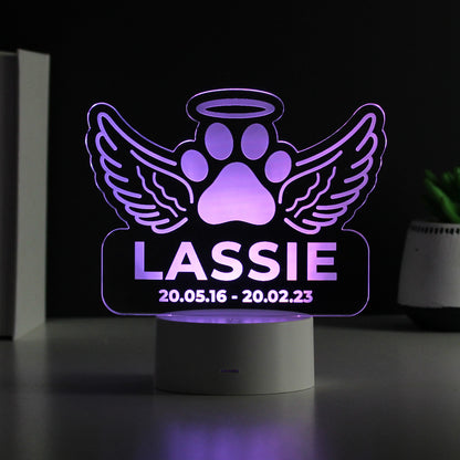 Personalised Pet Memorial Colour Changing LED Light - image 7