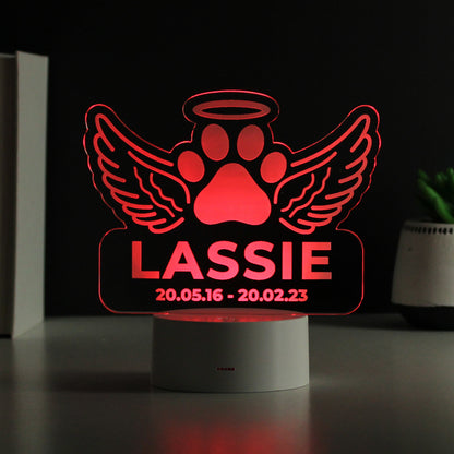 Personalised Pet Memorial Colour Changing LED Light - image 8