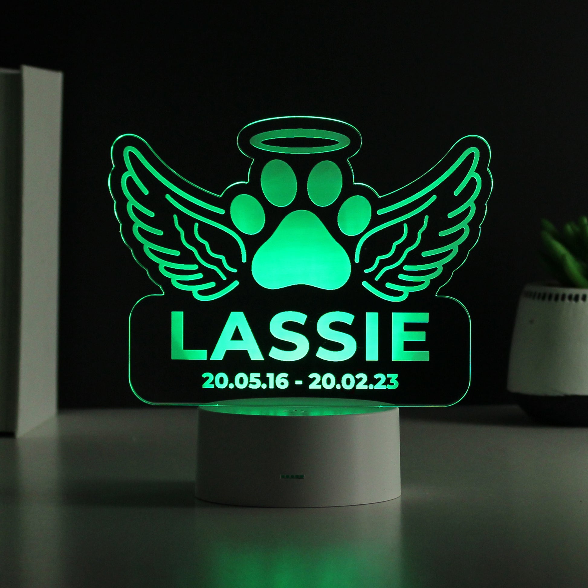 Personalised Pet Memorial Colour Changing LED Light - image 9