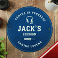 Personalised Gaming Blue Plaque from Heartfelt Gifts