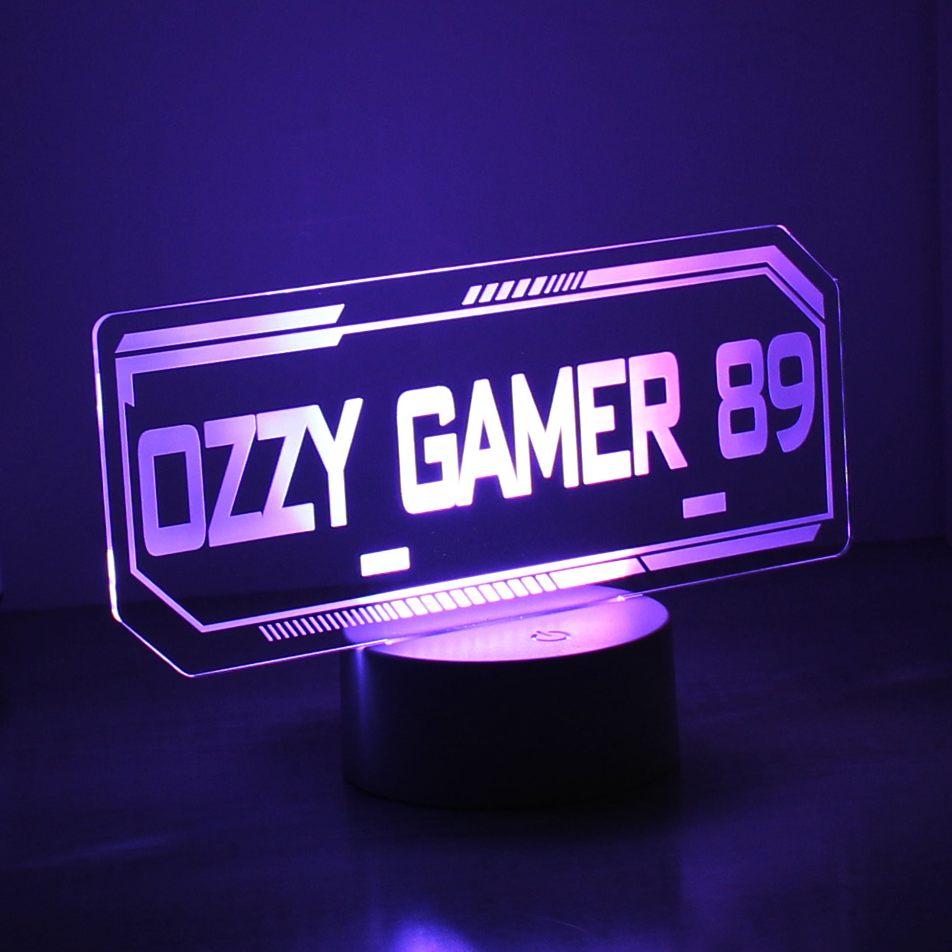 Personalised Gamer Tag LED Colour Changing Night Light - image 3