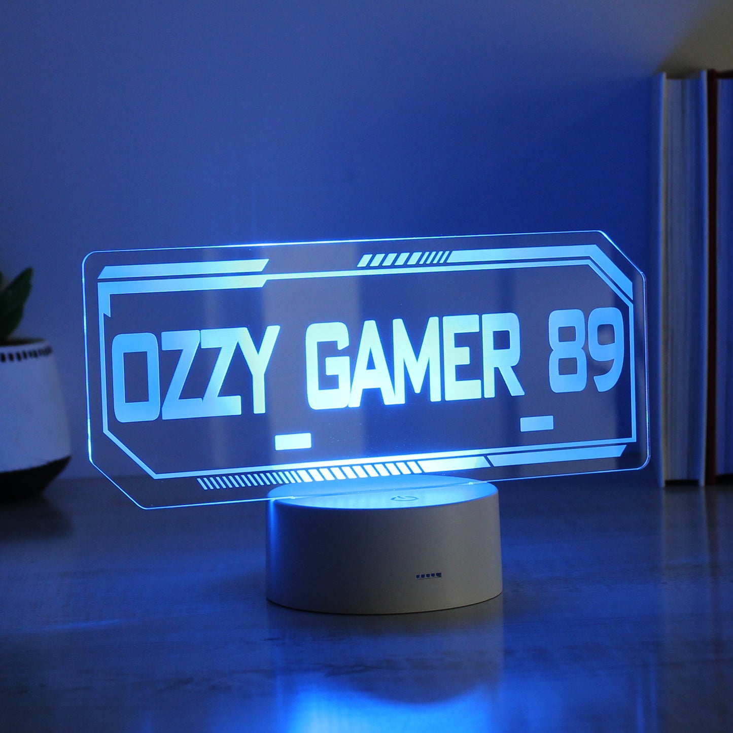 Personalised Gamer Tag LED Colour Changing Night Light - image 4
