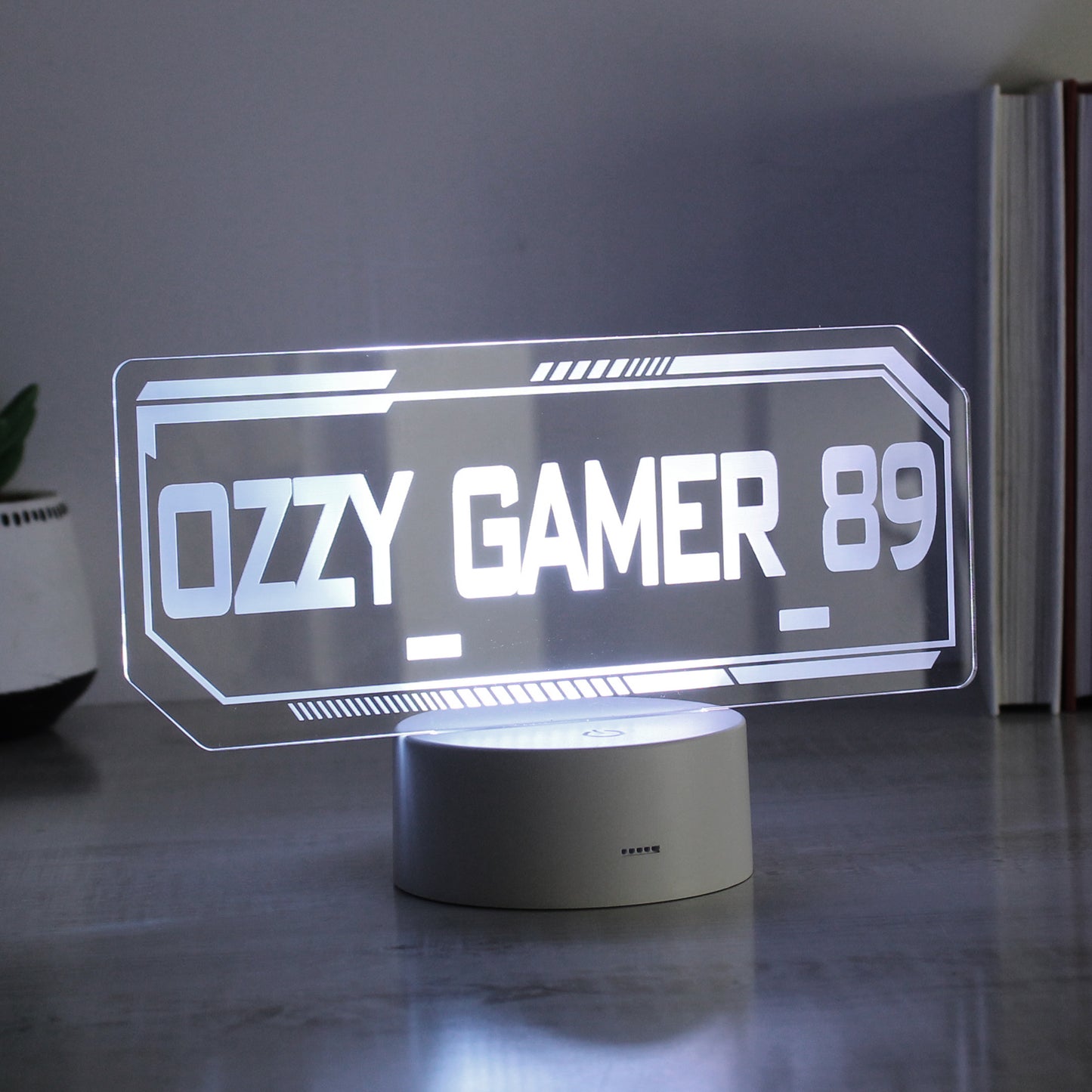 Personalised Gamer Tag LED Colour Changing Night Light - image 5