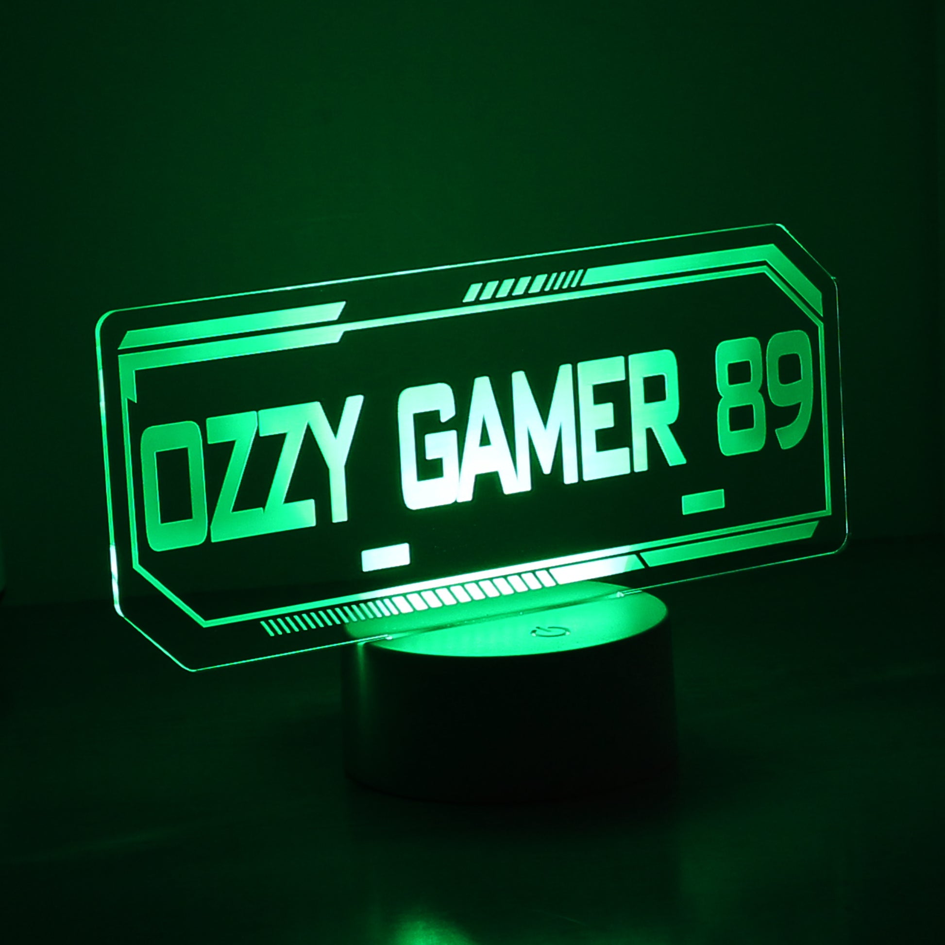 Personalised Gamer Tag LED Colour Changing Night Light - image 7