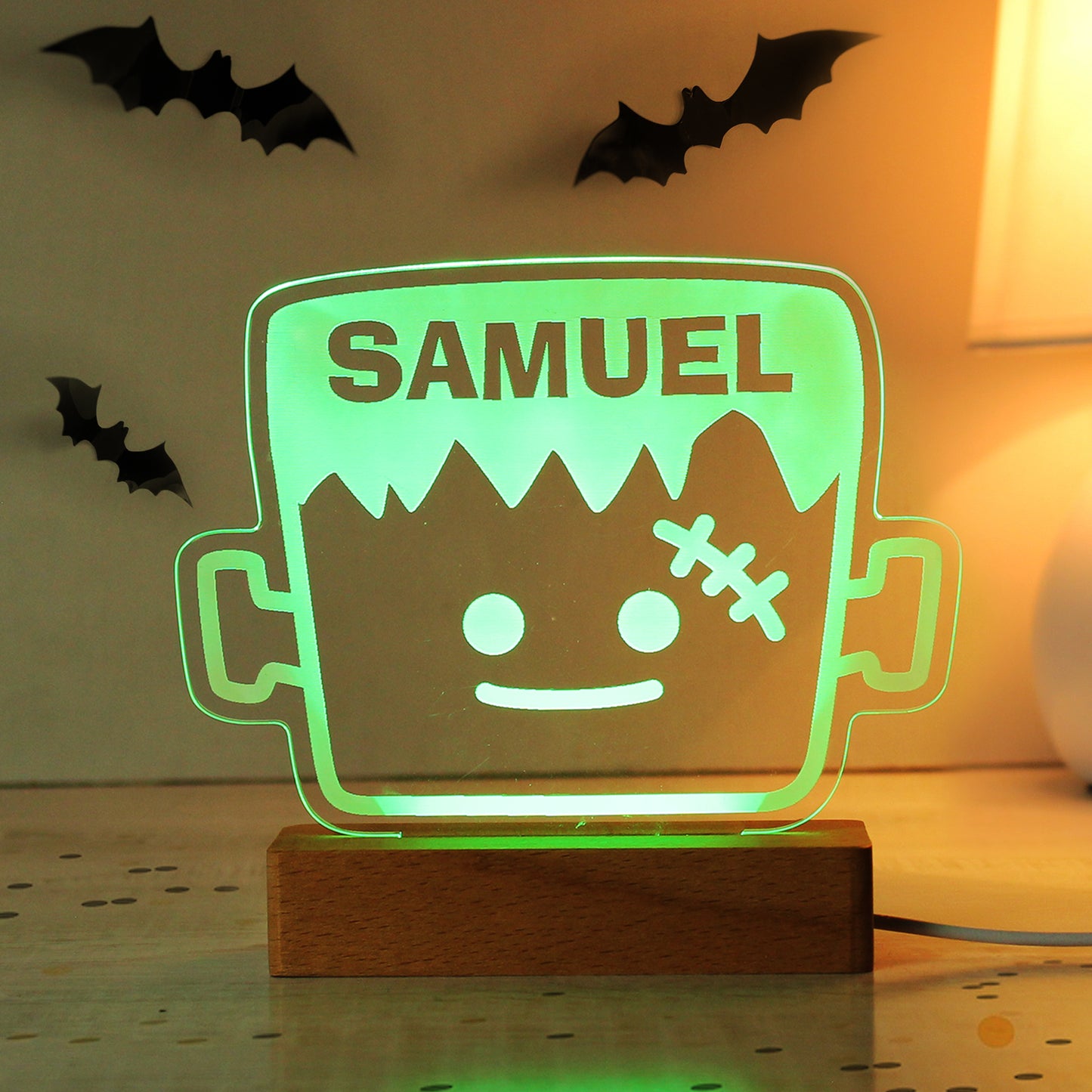Personalised Frankenstein Wooden LED Light - image 7