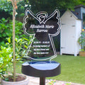 Personalised Angel Memorial Outdoor Solar Light from Heartfelt Gifts
