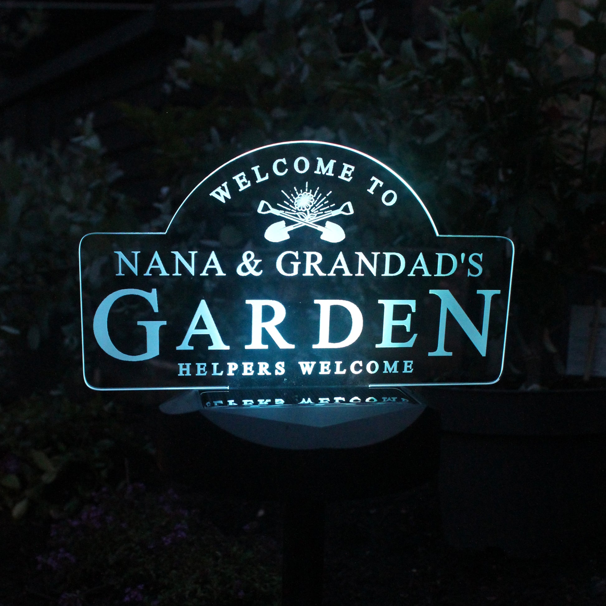 Personalised Botanical Outdoor Solar Light - image 2