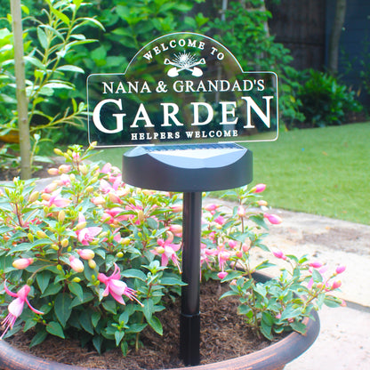 Personalised Botanical Outdoor Solar Light - image 3