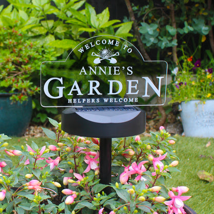 Personalised Botanical Outdoor Solar Light - image 9