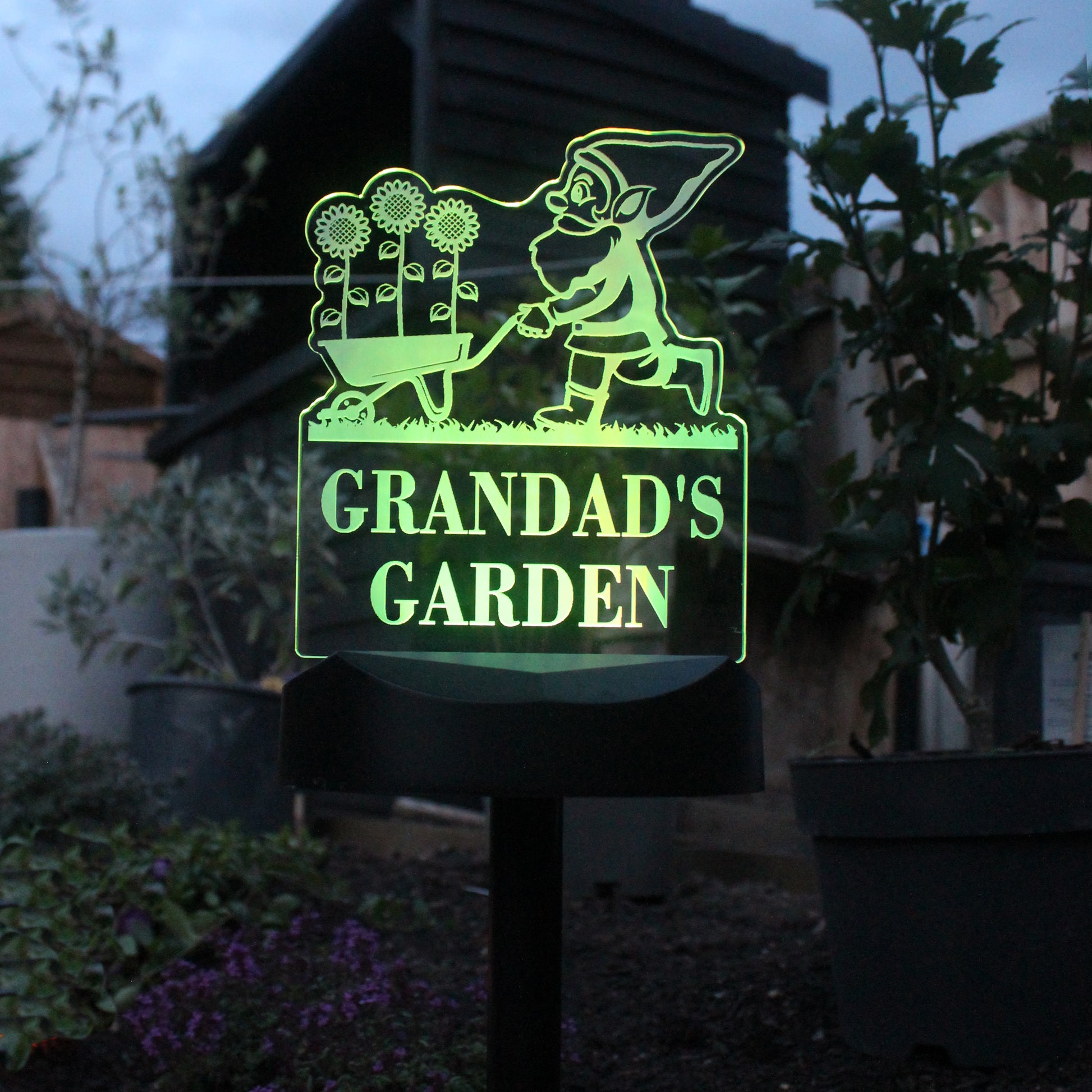 Personalised Gnome Garden Outdoor Solar Light - image 3