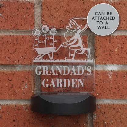 Personalised Gnome Garden Outdoor Solar Light - image 5