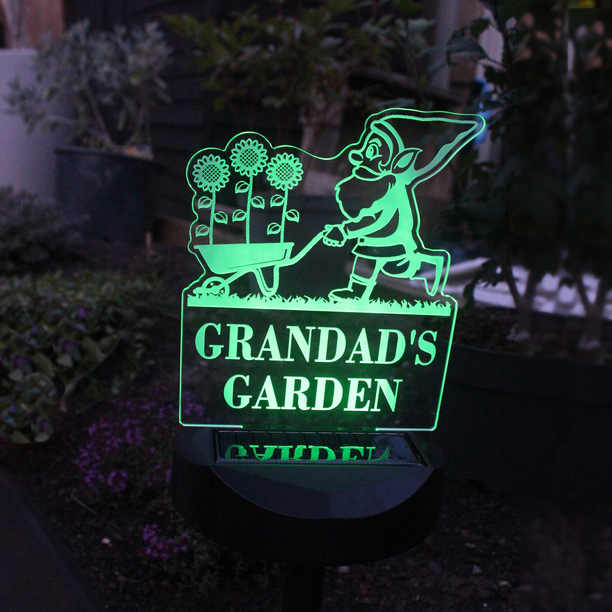 Personalised Gnome Garden Outdoor Solar Light - image 7