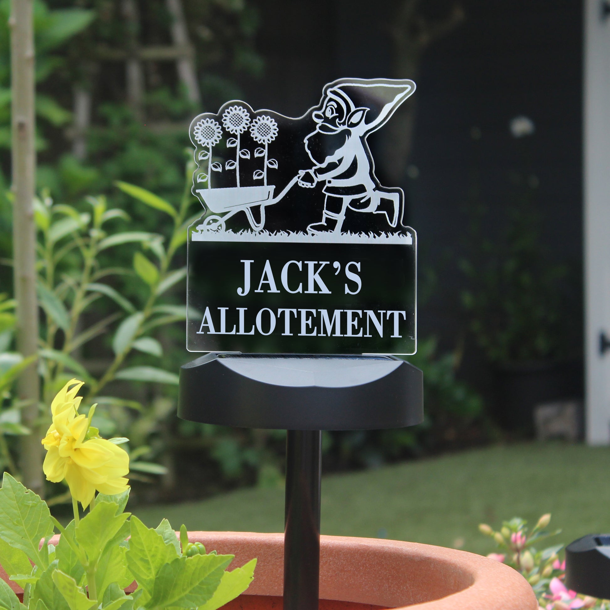 Personalised Gnome Garden Outdoor Solar Light - image 9