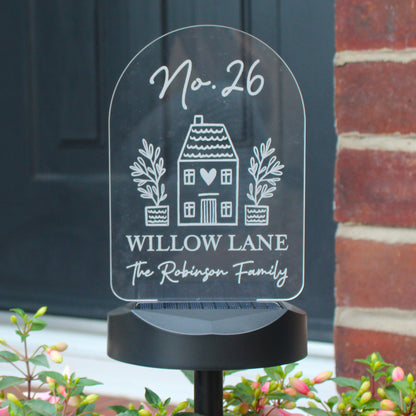 Personalised Home Outdoor Solar Light from Heartfelt Gifts