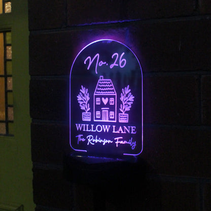 Personalised Home Outdoor Solar Light - image 4