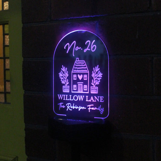 Personalised Home Outdoor Solar Light - image 4