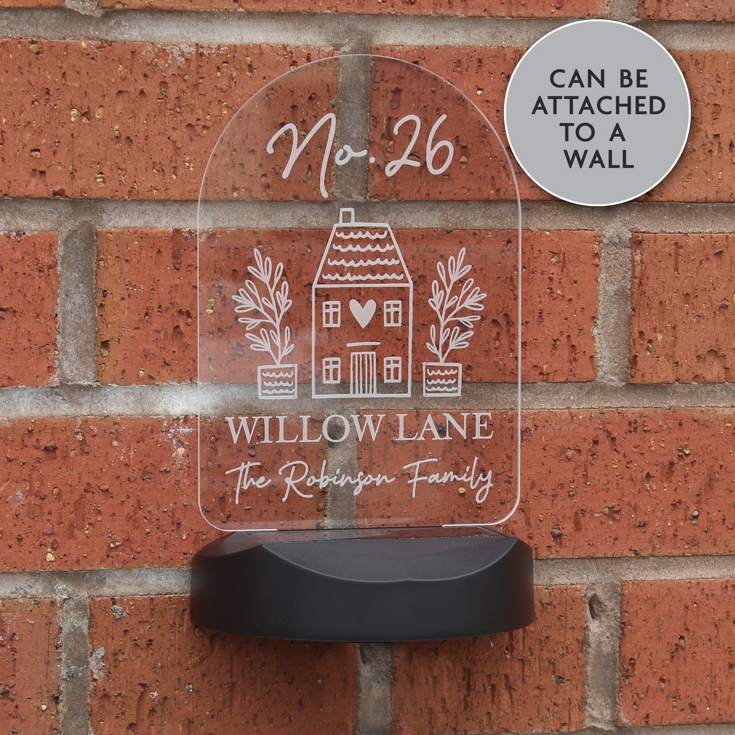 Personalised Home Outdoor Solar Light - image 5