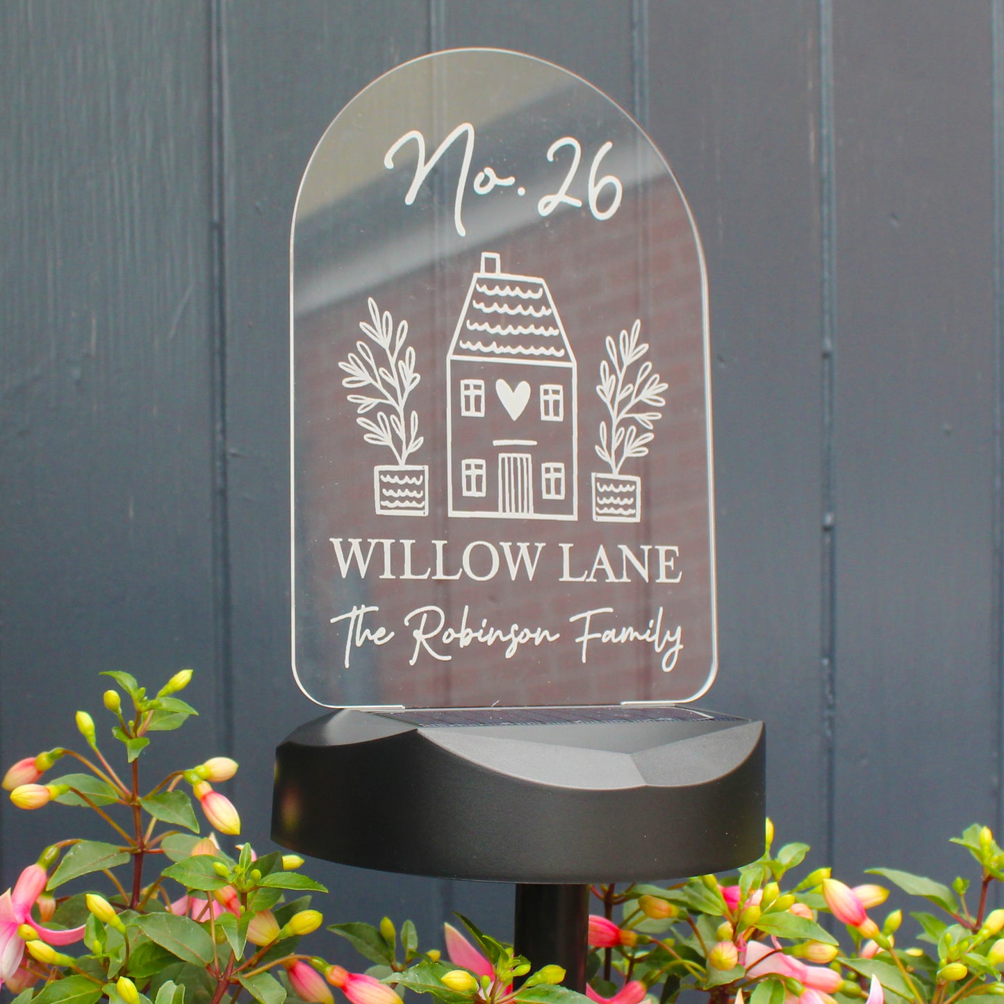 Personalised Home Outdoor Solar Light - image 6
