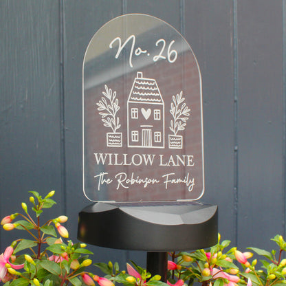 Personalised Home Outdoor Solar Light - image 6