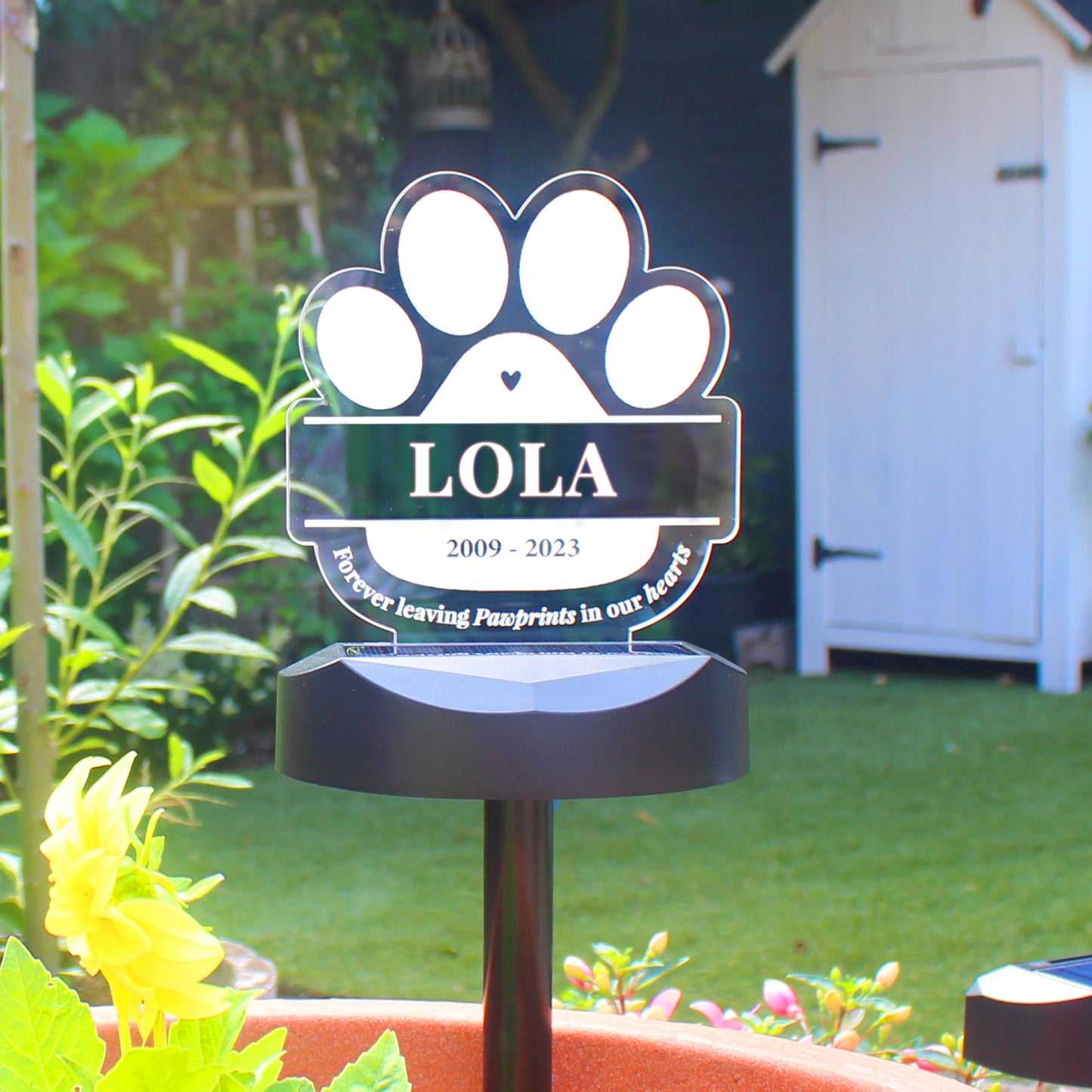 Personalised Pet Memorial Solar Light - Message - image 3