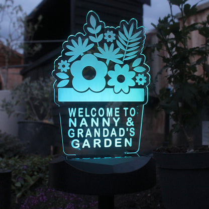 Personalised Plant Pot Outdoor Solar Light - image 2